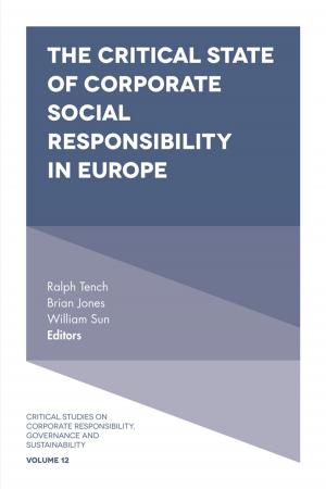 Cover of the book The Critical State of Corporate Social Responsibility in Europe by 