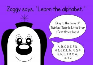 Cover of the book Zoggy Learns The Alphabet by Joya D. Royal