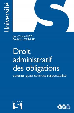 Book cover of Droit administratif des obligations