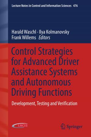 Cover of Control Strategies for Advanced Driver Assistance Systems and Autonomous Driving Functions