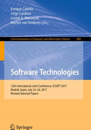 Cover of the book Software Technologies by Caterina Barone, Marcella Barbera, Michele Barone, Salvatore Parisi, Izabela Steinka