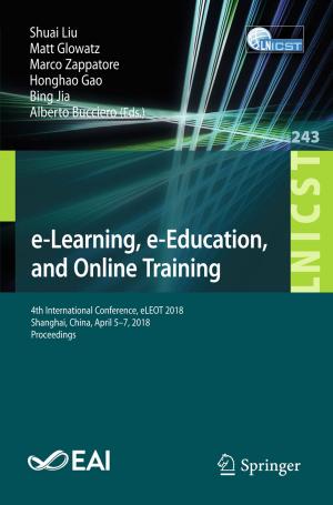 Cover of the book e-Learning, e-Education, and Online Training by Shanzhi Chen, Fei Qin, Bo Hu, Xi Li, Zhonglin Chen, Jiamin Liu