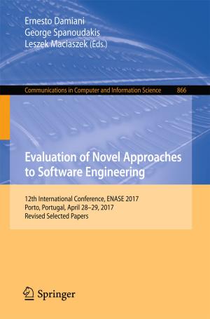 Cover of the book Evaluation of Novel Approaches to Software Engineering by Jan-Peter Ferdinand