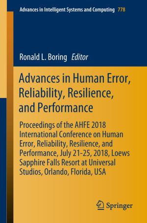 Cover of the book Advances in Human Error, Reliability, Resilience, and Performance by Peter Kresten, Valentin R. Troll