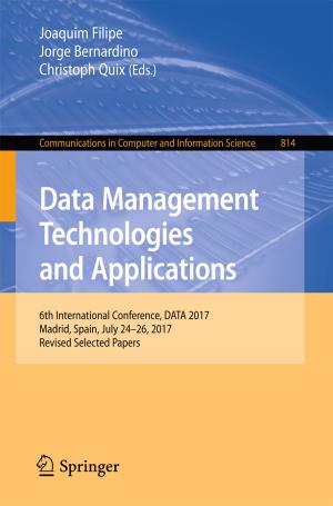 Cover of the book Data Management Technologies and Applications by Yusef Waghid, Faiq Waghid, Zayd Waghid