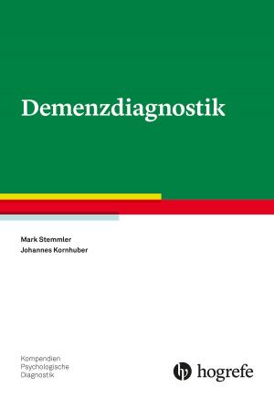 Cover of the book Demenzdiagnostik by Alexander von Gontard, Margarete Bolten, Eva Möhler