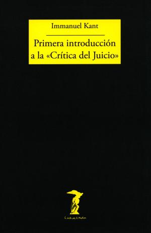 Cover of Primera introducción a la "Crítica del Juicio"