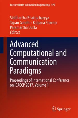 Cover of the book Advanced Computational and Communication Paradigms by Hiroyuki Seshimo, Fukuju Yamazaki