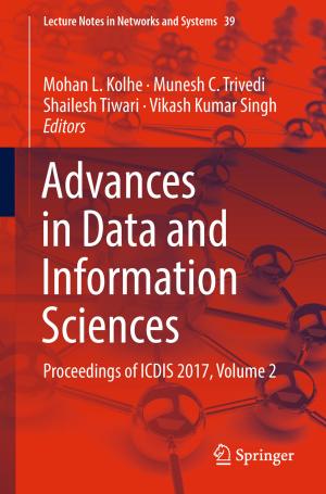 Cover of the book Advances in Data and Information Sciences by Liqun Qi, Haibin Chen, Yannan Chen