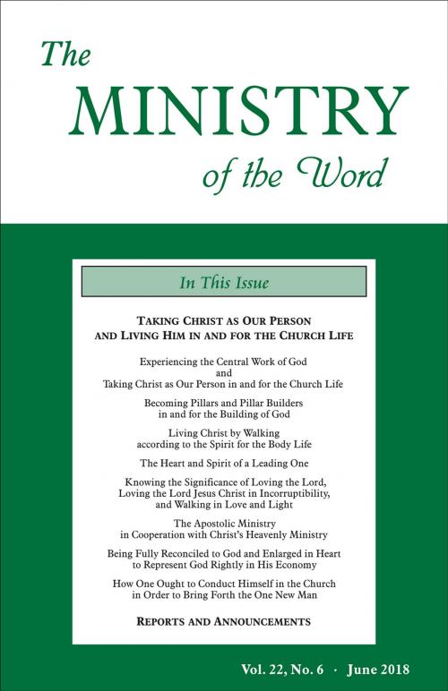 Cover of the book The Ministry of the Word, Vol. 22, No. 6 by Various Authors, Living Stream Ministry