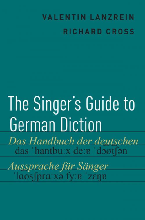Cover of the book The Singer's Guide to German Diction by Valentin Lanzrein, Richard Cross, Oxford University Press