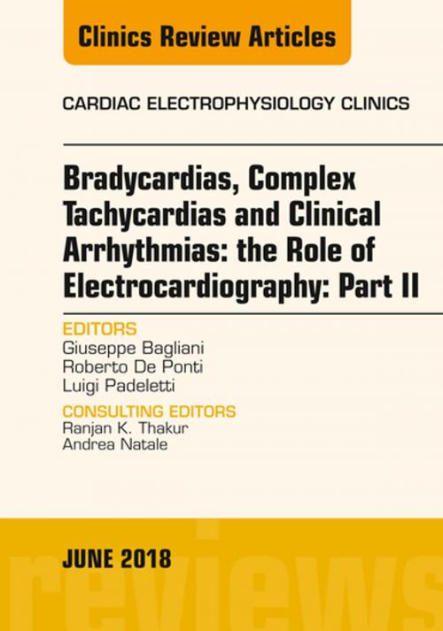 Cover of the book Clinical Arrhythmias: Bradicardias, Complex Tachycardias and Particular Situations: Part II, An Issue of Cardiac Electrophysiology Clinics, E-Book by Luigi Padeletti, MD, Giuseppe Bagliani, MD, Elsevier Health Sciences