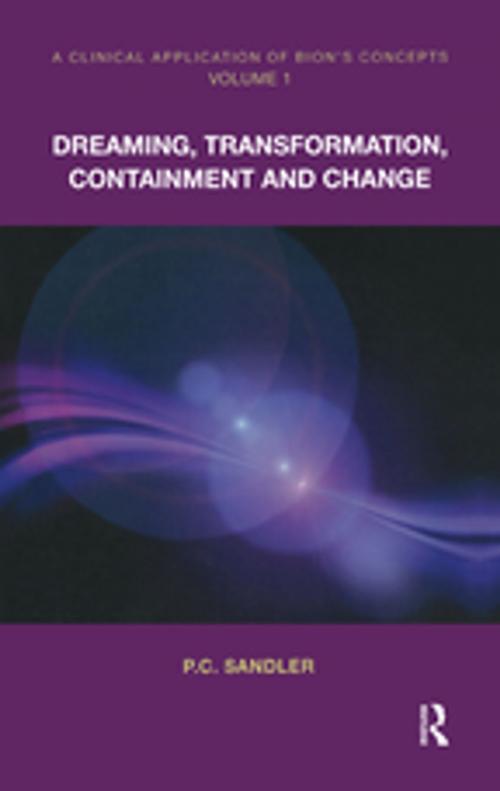 Cover of the book A Clinical Application of Bion's Concepts by P.C. Sandler, Taylor and Francis