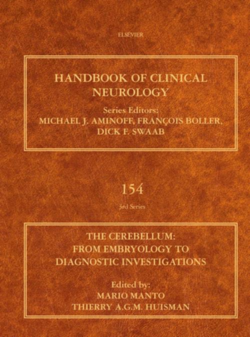 Cover of the book The Cerebellum: From Embryology to Diagnostic Investigations by Mario Manto, Thierry A. G. M. Huisman, MD, Elsevier Science