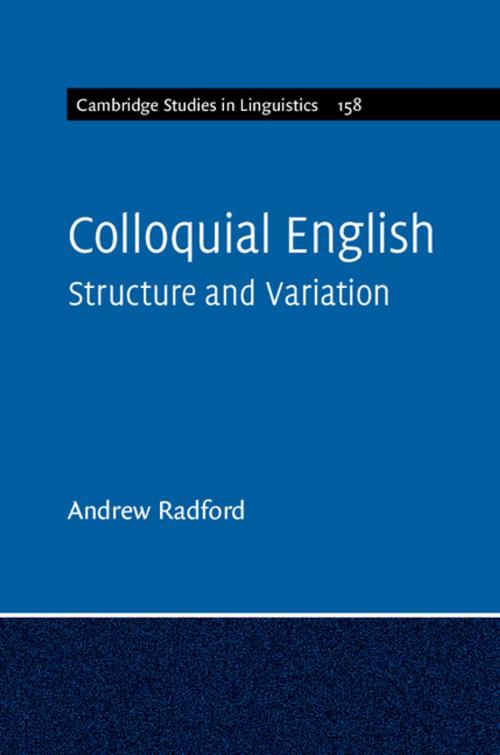 Cover of the book Colloquial English by Andrew Radford, Cambridge University Press