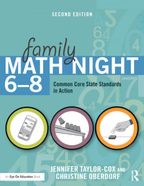 Cover of the book Family Math Night 6-8 by Jennifer Taylor-Cox, Christine Oberdorf, Taylor and Francis