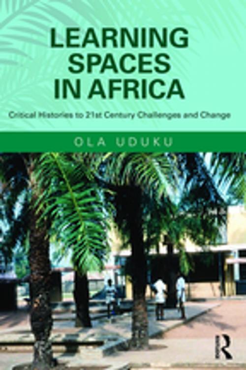 Cover of the book Learning Spaces in Africa by Ola Uduku, Taylor and Francis