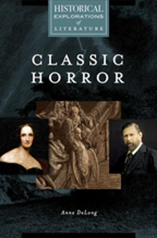 Cover of the book Classic Horror: A Historical Exploration of Literature by Anne DeLong, ABC-CLIO