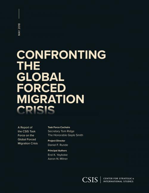 Cover of the book Confronting the Global Forced Migration Crisis by Tom Ridge, Gayle Smith, Center for Strategic & International Studies