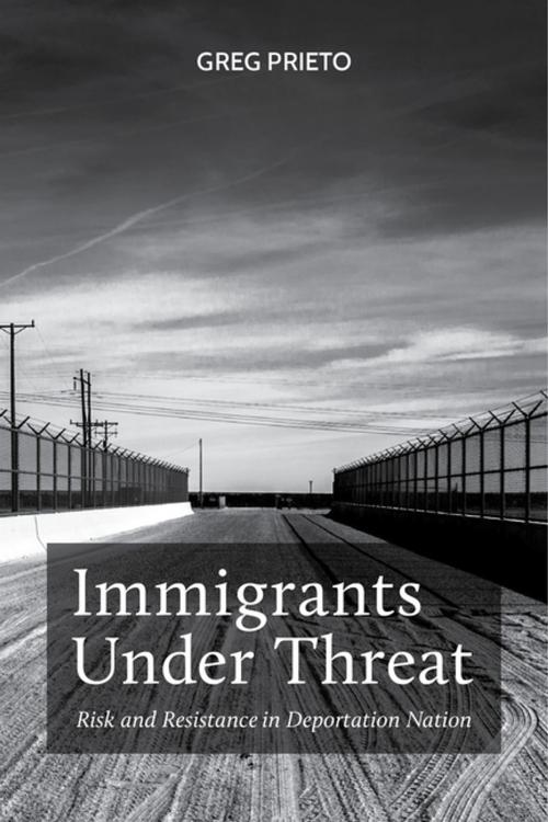 Cover of the book Immigrants Under Threat by Greg Prieto, NYU Press