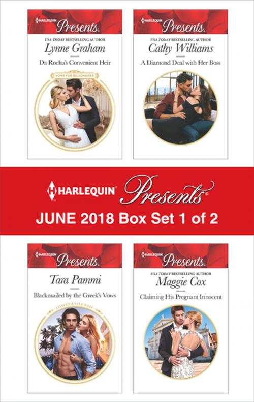 Cover of the book Harlequin Presents June 2018 - Box Set 1 of 2 by Cathy Williams, Tara Pammi, Maggie Cox, Lynne Graham, Harlequin
