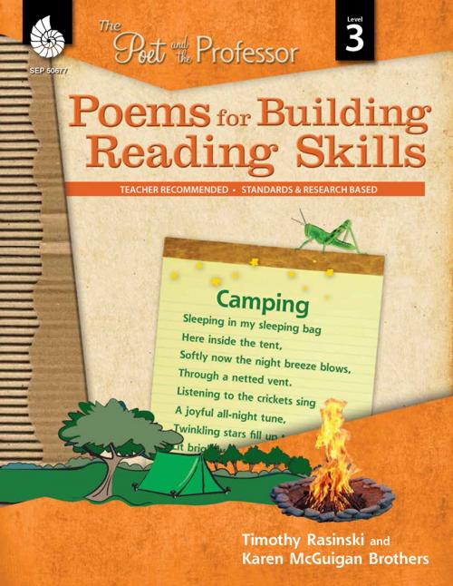 Cover of the book Poems for Building Reading Skills: The Poet and the Professor Level 3 by Timothy Rasinski, Karen McGuigan Brothers, Shell Education