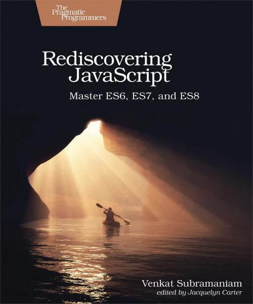 Cover of the book Rediscovering JavaScript by Venkat Subramaniam, Pragmatic Bookshelf