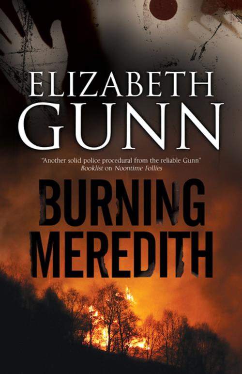 Cover of the book Burning Meredith by Elizabeth Gunn, Severn House Publishers