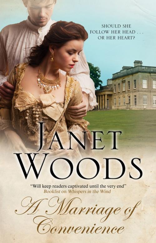 Cover of the book A Marriage of Convenience by Janet Woods, Severn House Publishers