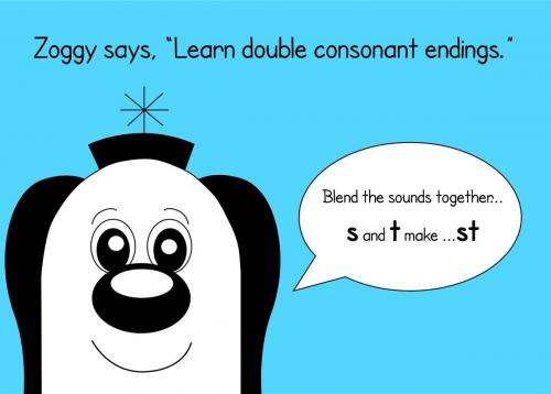 Cover of the book Learn Double Consonant Endings by Sally Jones, Annalisa Jones, Guinea Pig Education