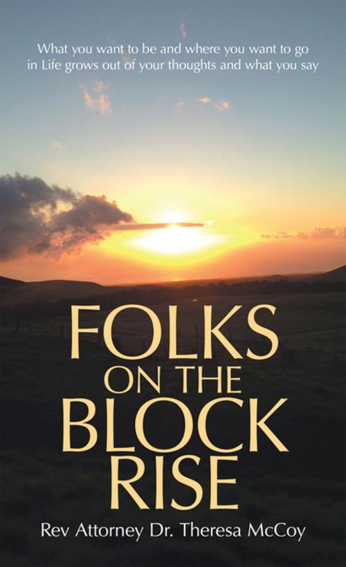 Cover of the book Folks on the Block Rise by Rev Attorney Dr. Theresa McCoy, WestBow Press