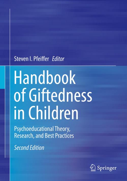 Cover of the book Handbook of Giftedness in Children by , Springer International Publishing