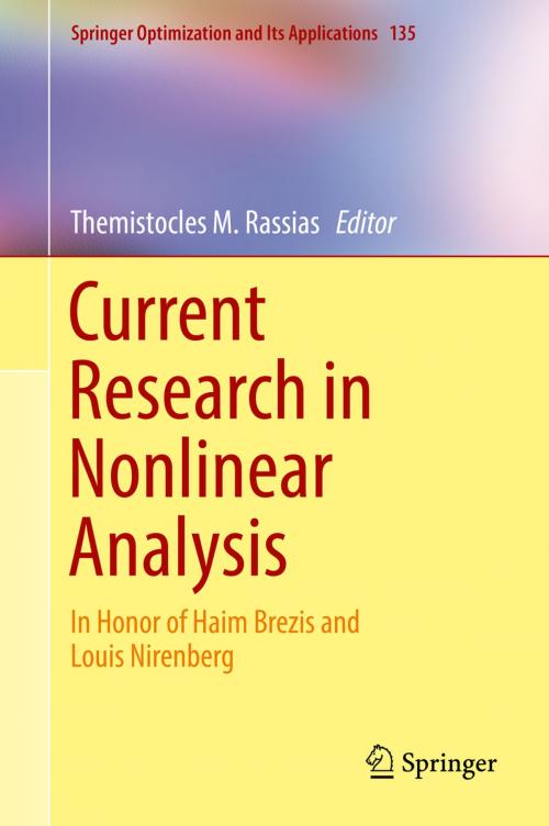 Cover of the book Current Research in Nonlinear Analysis by , Springer International Publishing