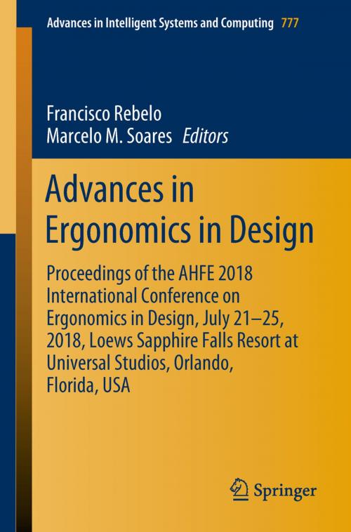Cover of the book Advances in Ergonomics in Design by , Springer International Publishing
