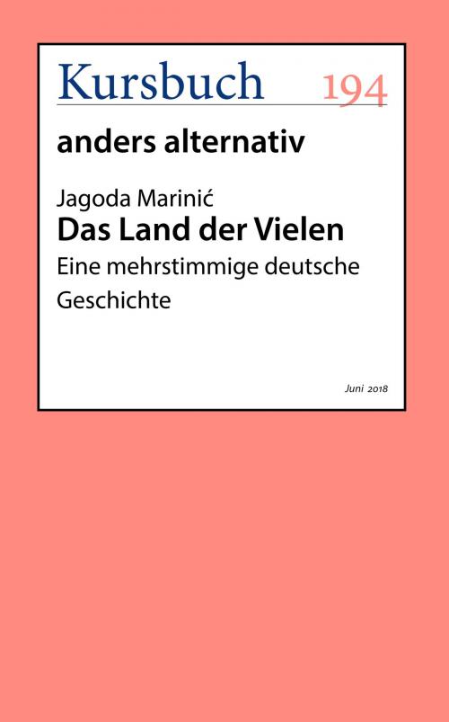 Cover of the book Das Land der Vielen by Jagoda Marinić, Kursbuch