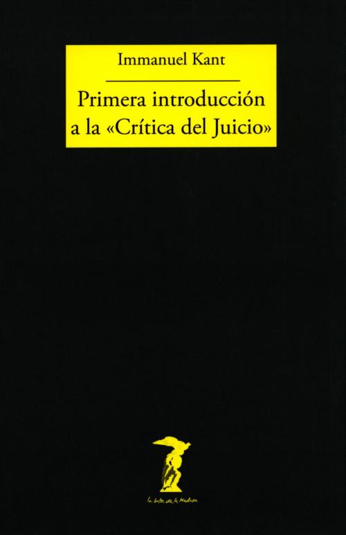 Cover of the book Primera introducción a la "Crítica del Juicio" by Immanuel Kant, Antonio Machado Libros