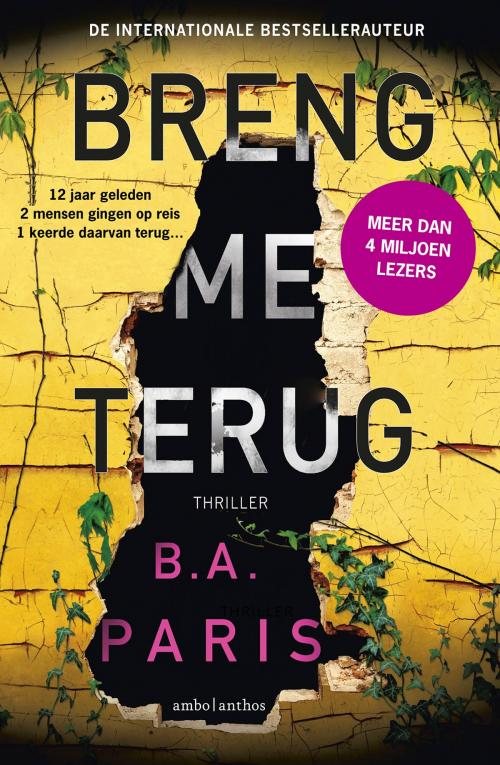 Cover of the book Breng me terug by B.A. Paris, Ambo/Anthos B.V.