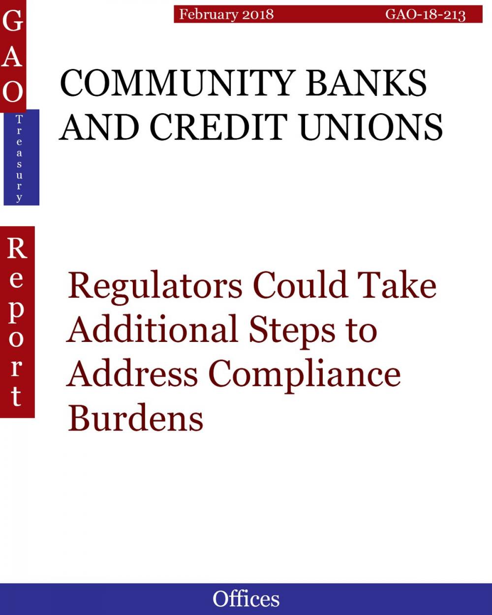 Big bigCover of COMMUNITY BANKS AND CREDIT UNIONS