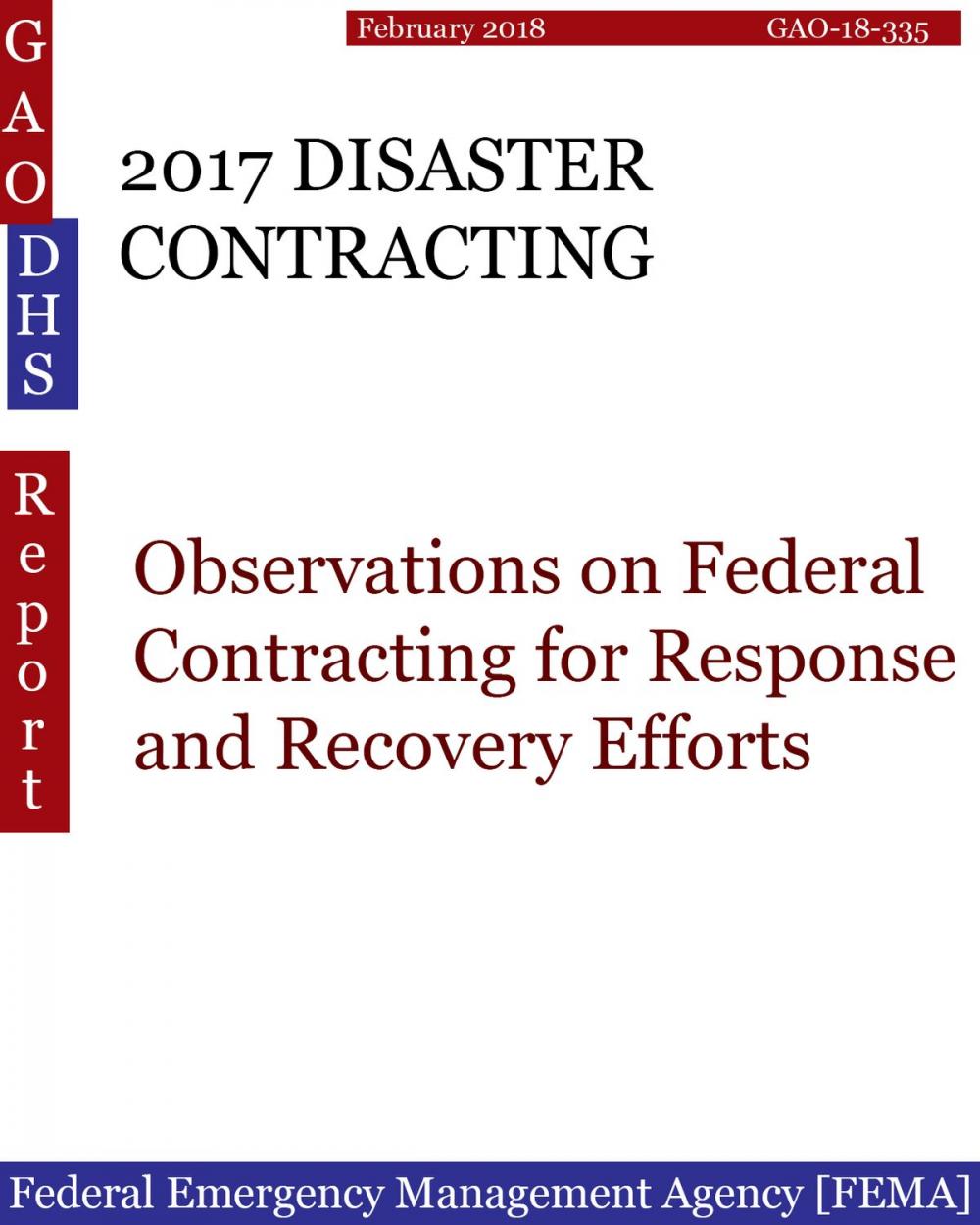 Big bigCover of 2017 DISASTER CONTRACTING