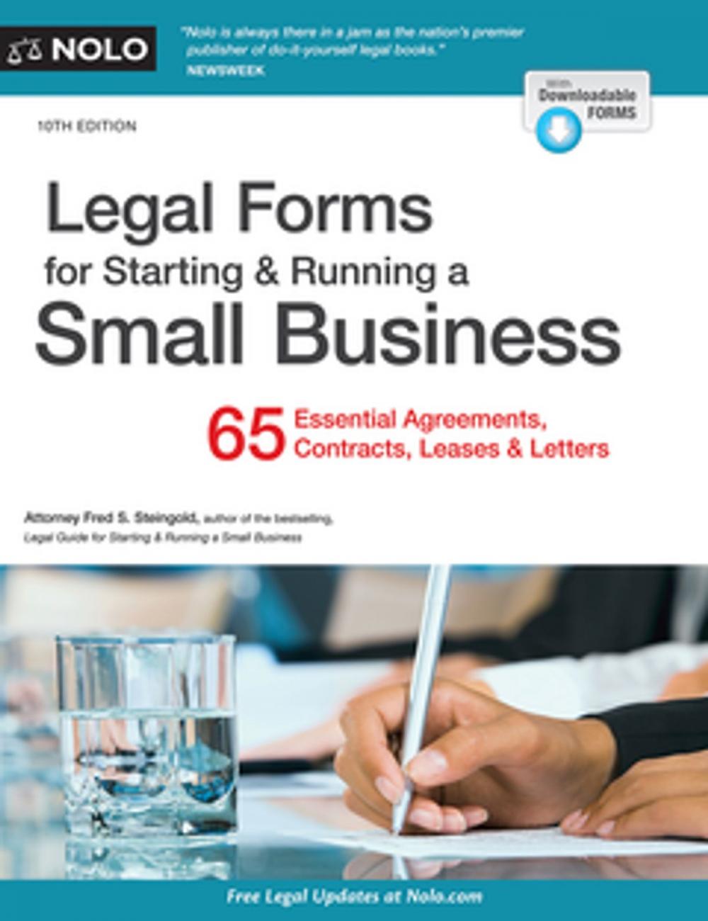 Big bigCover of Legal Forms for Starting & Running a Small Business