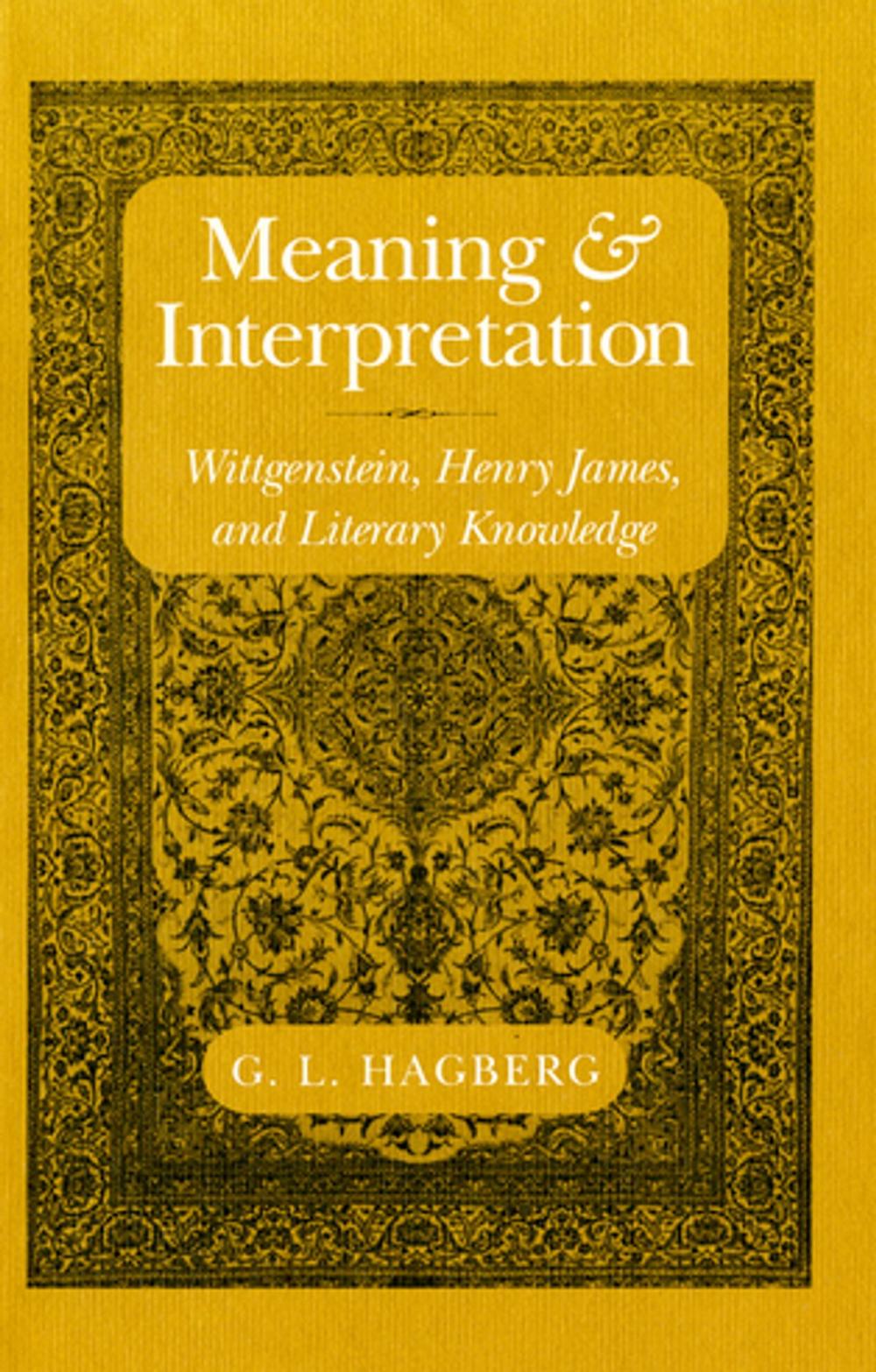 Big bigCover of Meaning and Interpretation