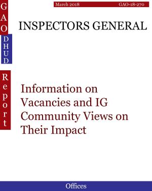 Cover of the book INSPECTORS GENERAL by Hugues Dumont