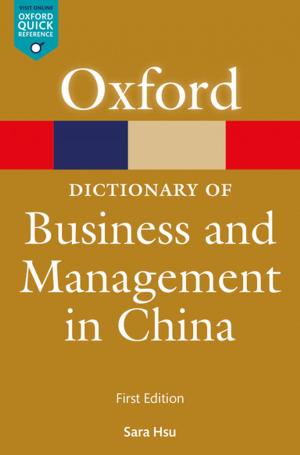 Cover of the book A Dictionary of Business and Management in China by Timothy Pawl