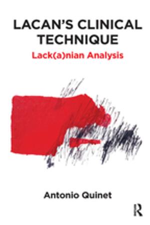 Book cover of Lacan's Clinical Technique