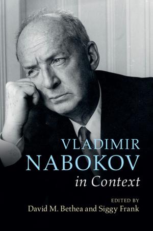 Cover of the book Vladimir Nabokov in Context by Terry Gill, Dieter Fleck, William H. Boothby, Alfons Vanheusden