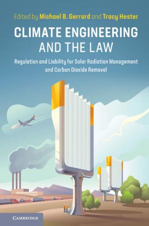 Cover of the book Climate Engineering and the Law by Anna Zayaruznaya