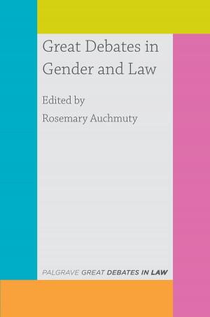 Cover of the book Great Debates in Gender and Law by Rob Canton