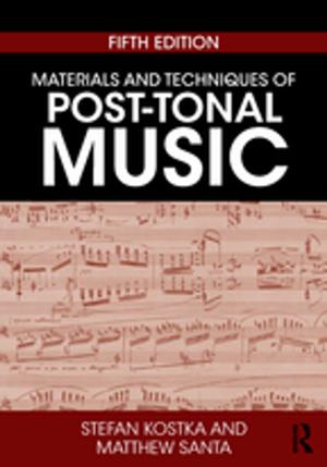 Cover of the book Materials and Techniques of Post-Tonal Music by Barry Coward