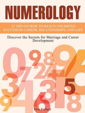 Book cover of Numerology: 25 Tips on How To Reach Unlimited Success In Career, Relationships, and Life. Discover the Secrets for Marriage and Career Development