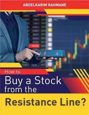 Book cover of How to Buy a Stock from the Resistance Line?
